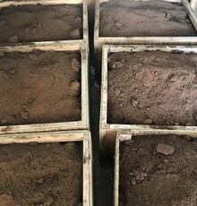 Bulk soil stored at the Vermont Youth Conservation Corps Farm in Richmond, VT